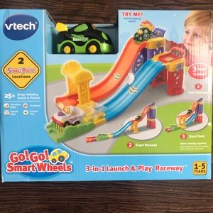 V-Tech 3-In-1 Launch & Play Raceway New